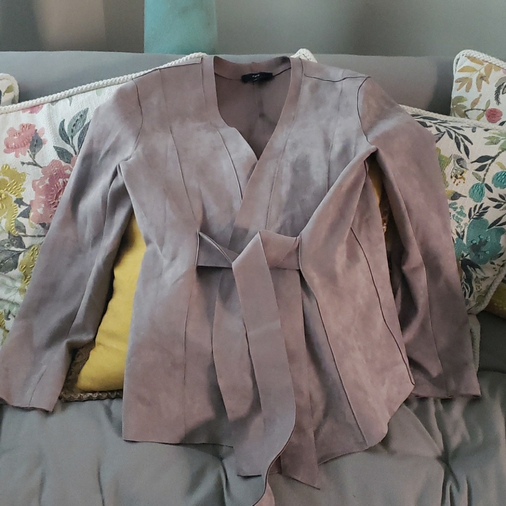 Faux suede jacket